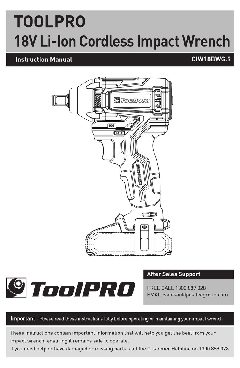 ToolPRO CIW18BWG.9 instruction manual