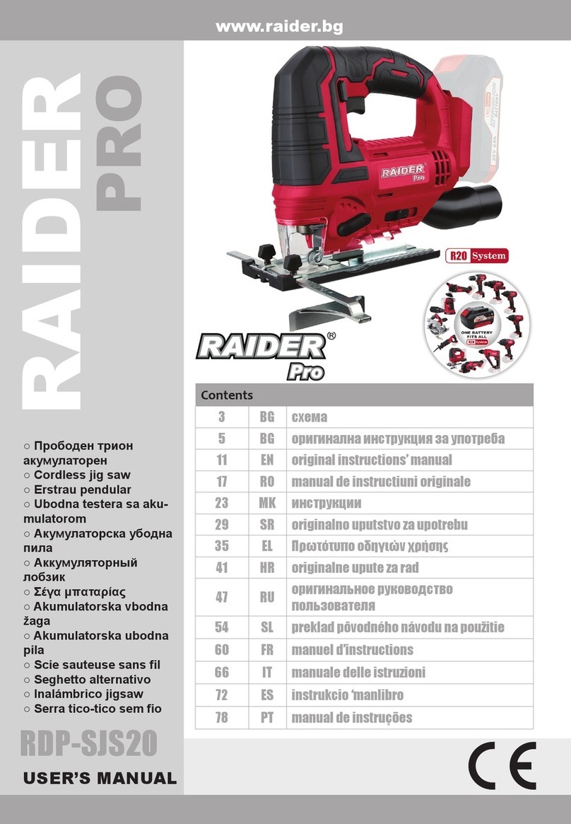 Raider RDP-SJS20 Set User manual