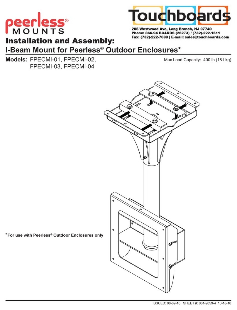 PEERLESS Mounts FPECMI-01 Installation and assembly