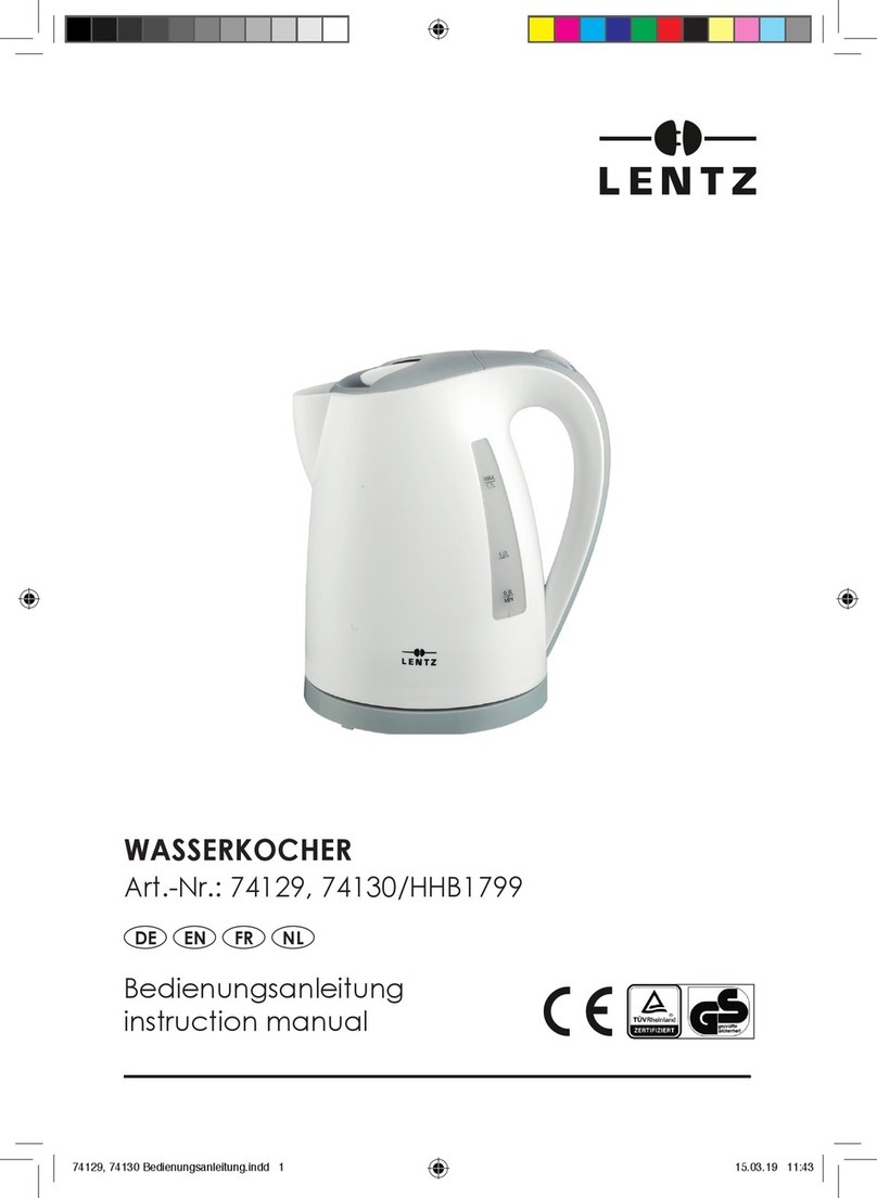 LENTZ HHB1799 instruction manual