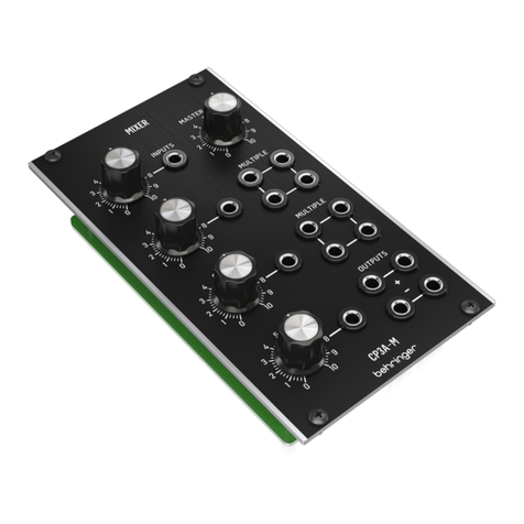 Behringer CP3A-M quick start guide