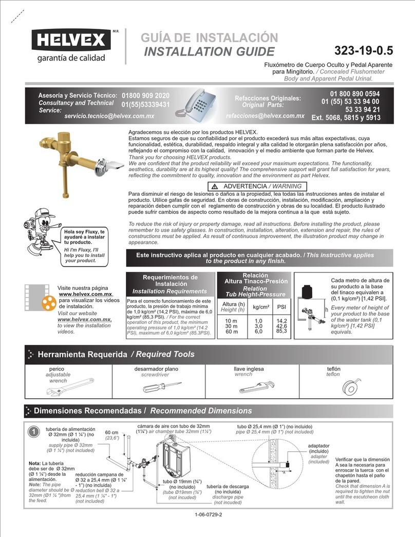 Helvex 323-19-0.5 installation guide Helvex 323-19-0.5 installation guide