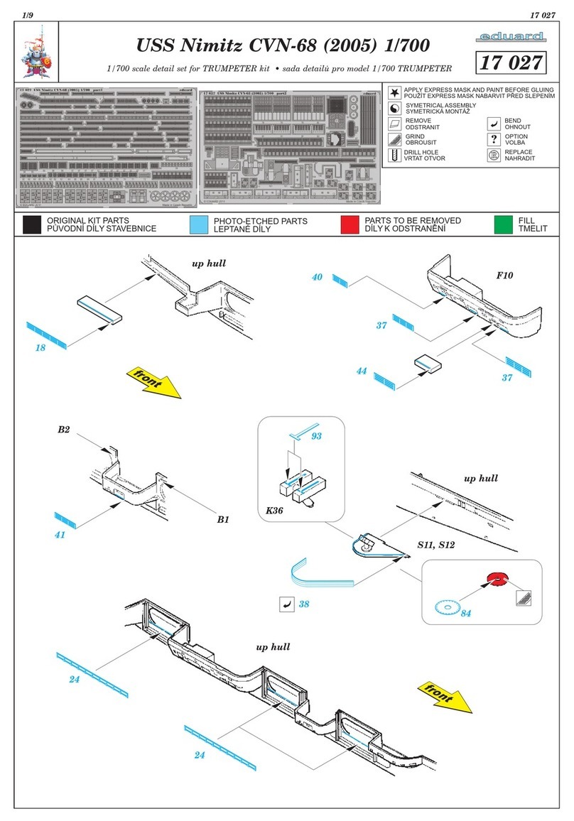 Eduard USS Nimitz CVN-68 (2005) 1/700 User manual