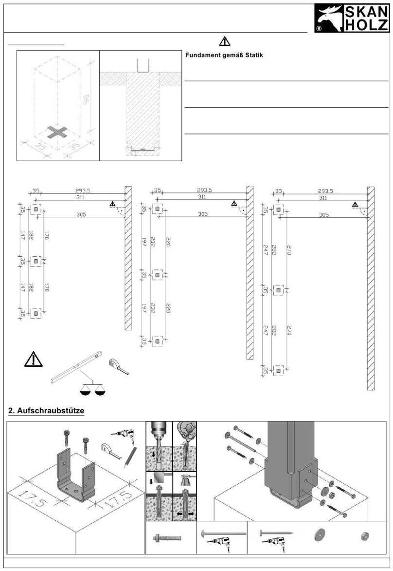 Skanholz Tiefe 350cm Assembly instructions