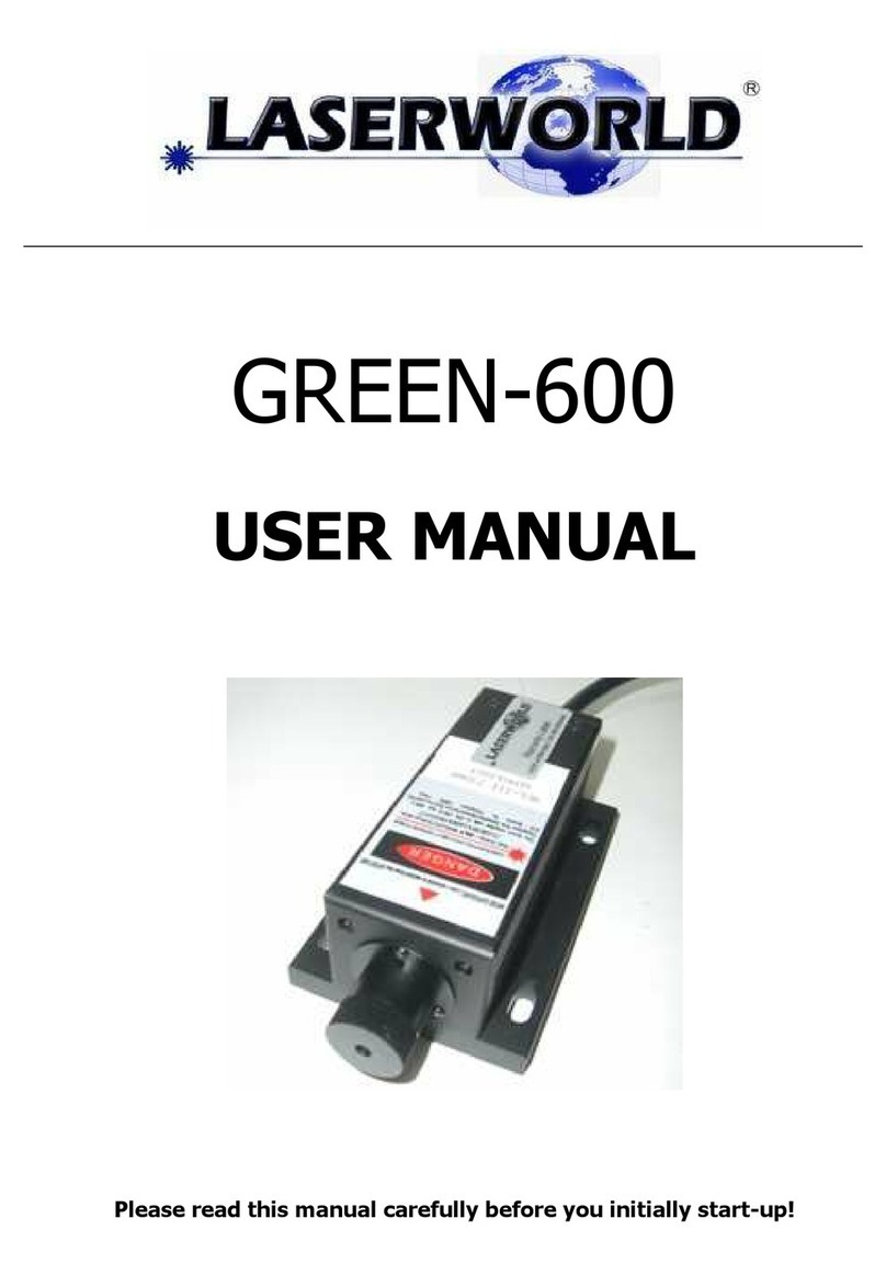 Laserworld GREEN-600 User manual Laserworld GREEN-600 User manual