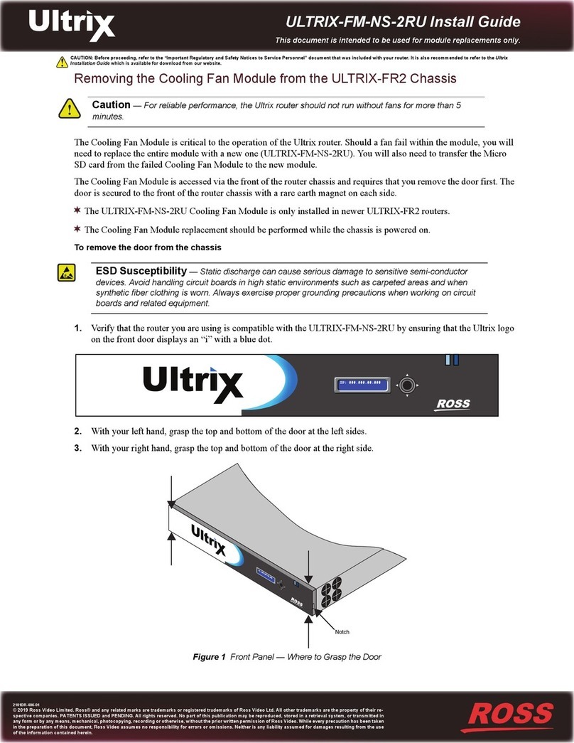Ross ULTRIX-FM-NS-2RU install guide