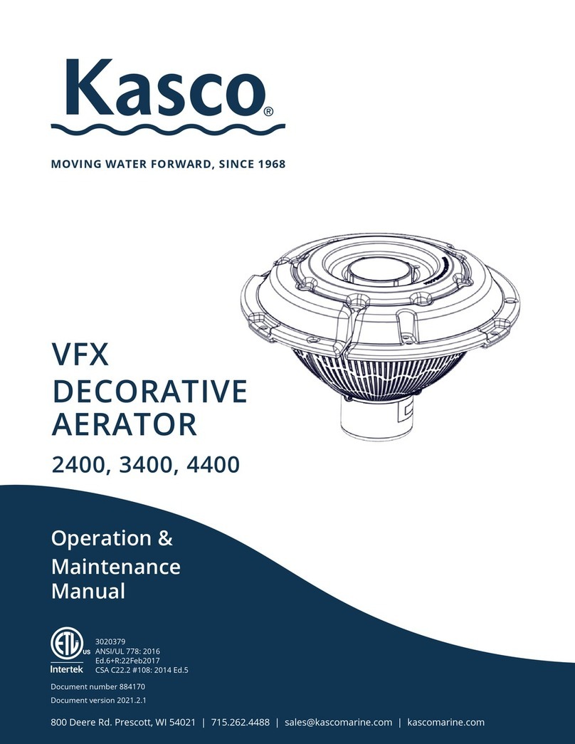 Kasco VFX Operation & maintenance manual Kasco VFX Operation & maintenance manual