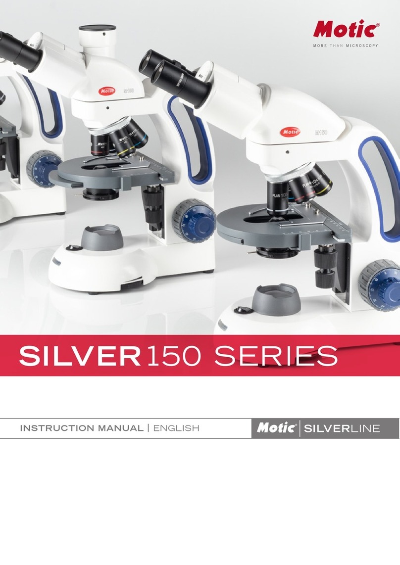 Motic SILVER150 Series instruction manual