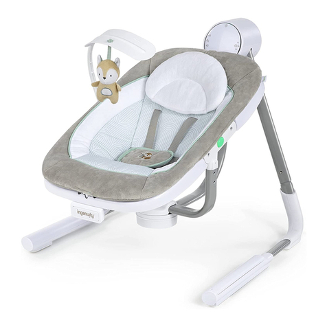 ingenuity AnyWay Sway PowerAdapt Dual-Direction Portable Swing -... User manual