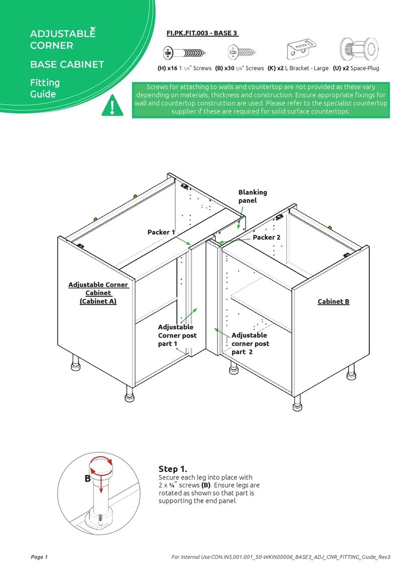 Wren Kitchens BASE 3 Assembly instructions Wren Kitchens BASE 3 Assembly instructions