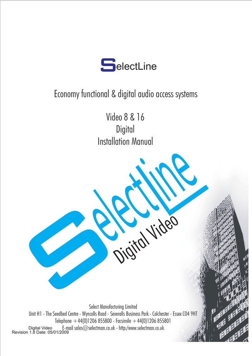 Select SelectLine Video 8 Digital User manual