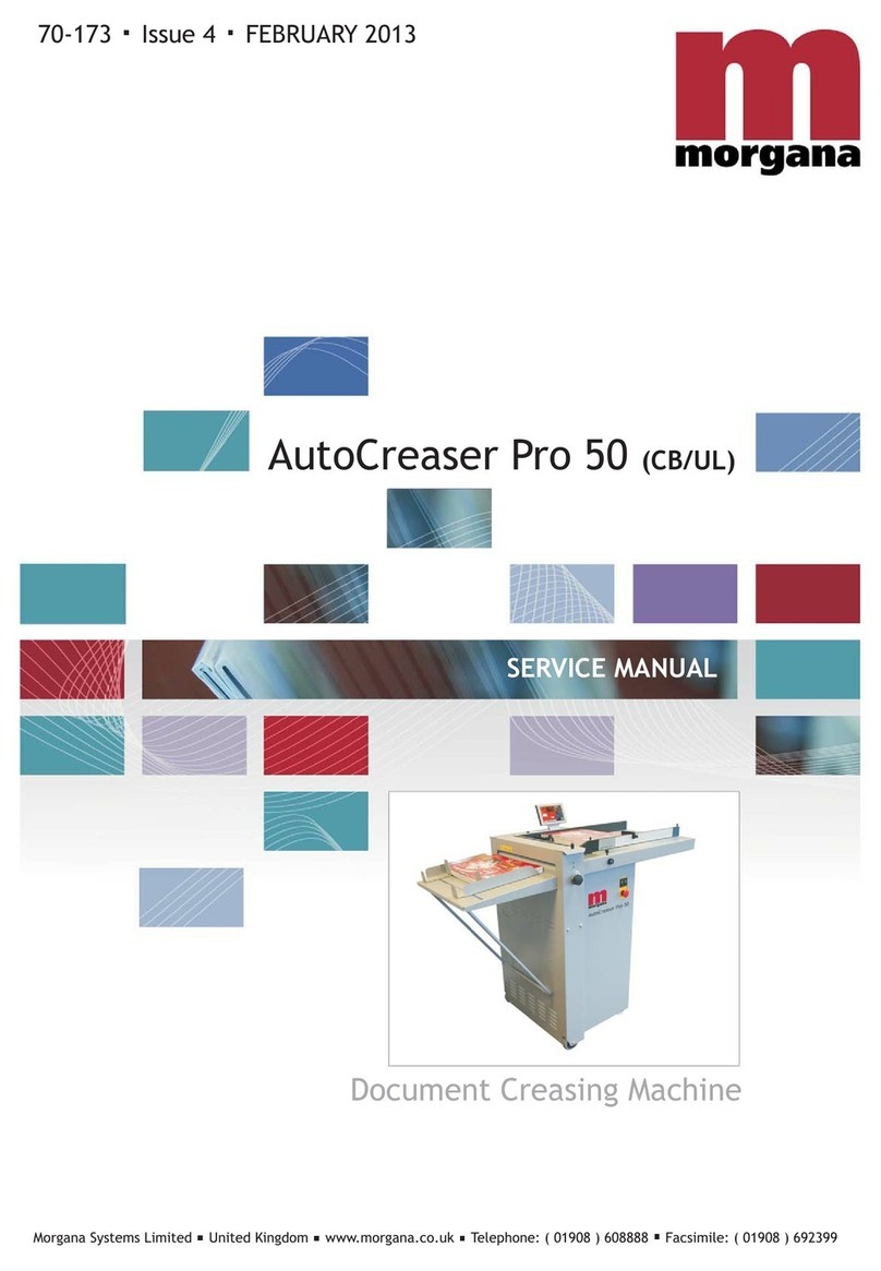 Morgana AutoCreaser Pro 50 Service manual