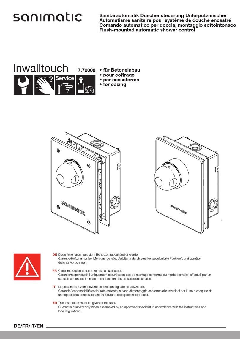 SIMILOR KUGLER Arwa Sanimatic Inwalltouch 7.70008 installation instructions SIMILOR KUGLER Arwa Sanimatic Inwalltouch 7.70008 installation instructions