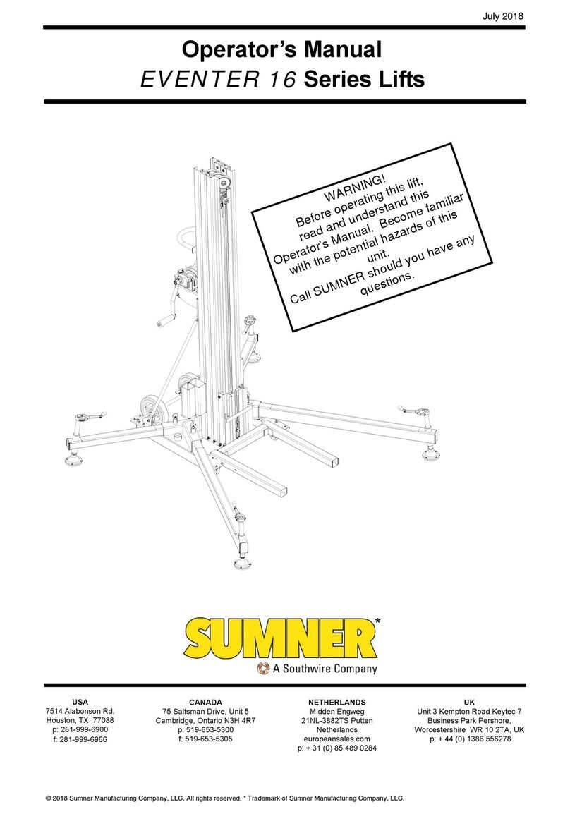 Southwire SUMNER EVENTER 16 Series Operator's manual