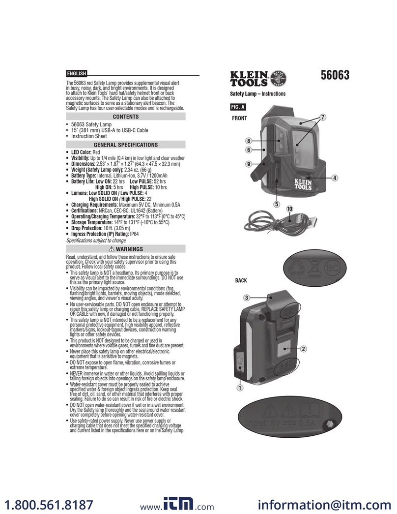 Klein Tools 56063 instructions