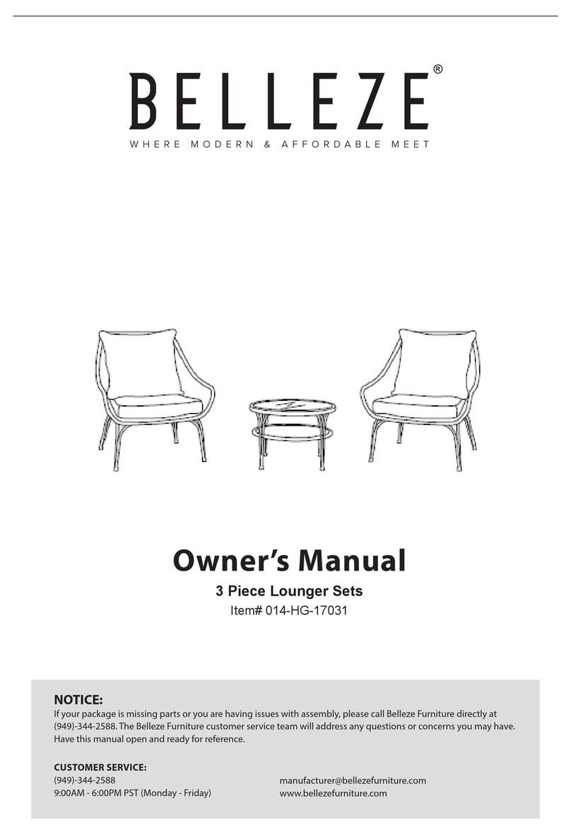 Belleze 014-HG-17031 owner's manual