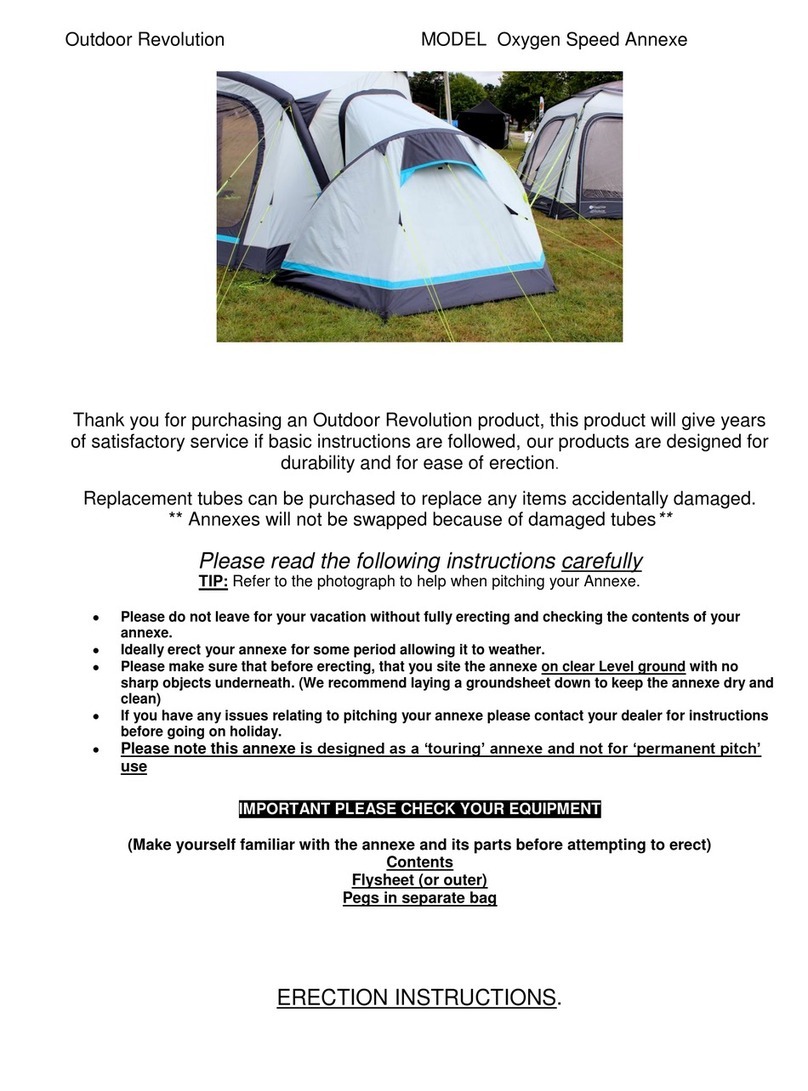 Outdoor Revolution Oxygen Speed Annexe User manual