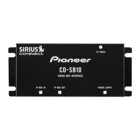Pioneer CD-SB10 User manual