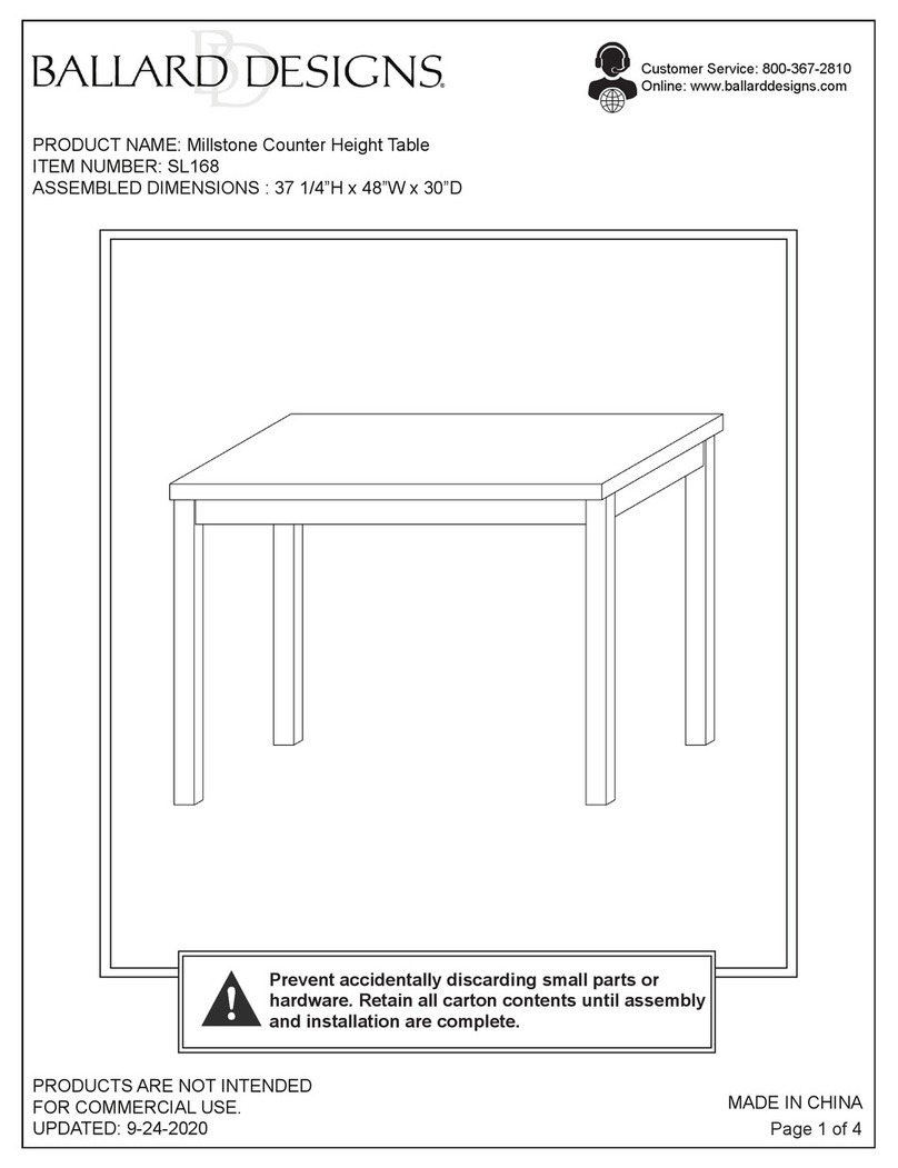 Ballard Designs SL168 quick start guide