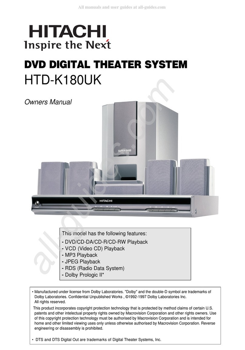 Hitachi HTD-K180UK owner's manual