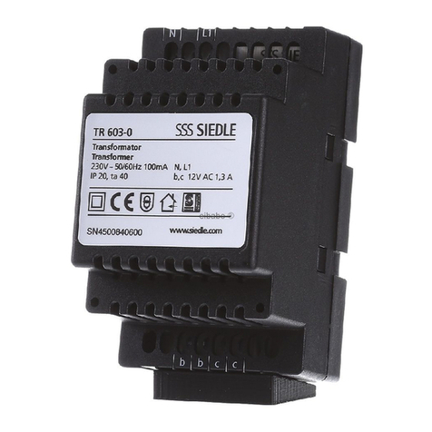 SSS Siedle TR 602 Series User guide