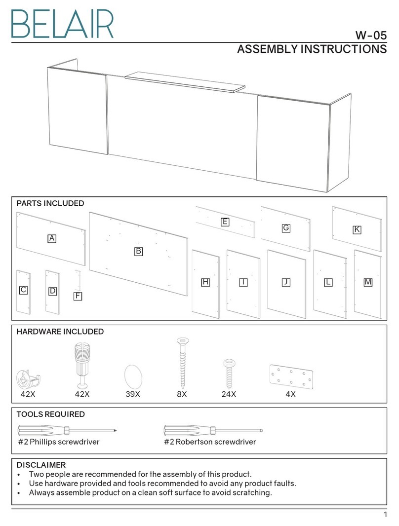 Belair W-05 Assembly instructions