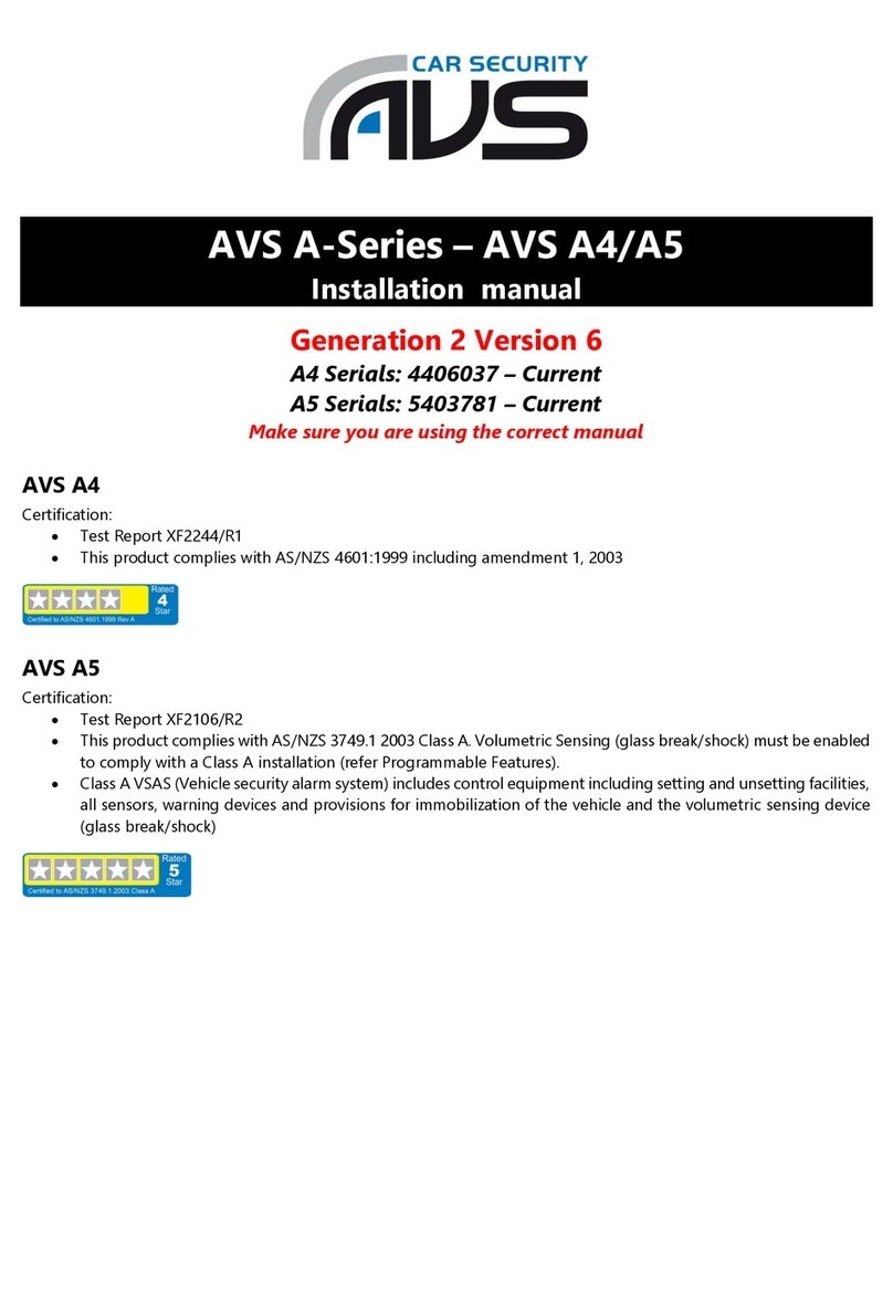 AVS A Series installation manual