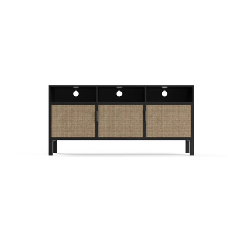 BROSA Caledonia Rattan Compact Entertainment Unit User manual