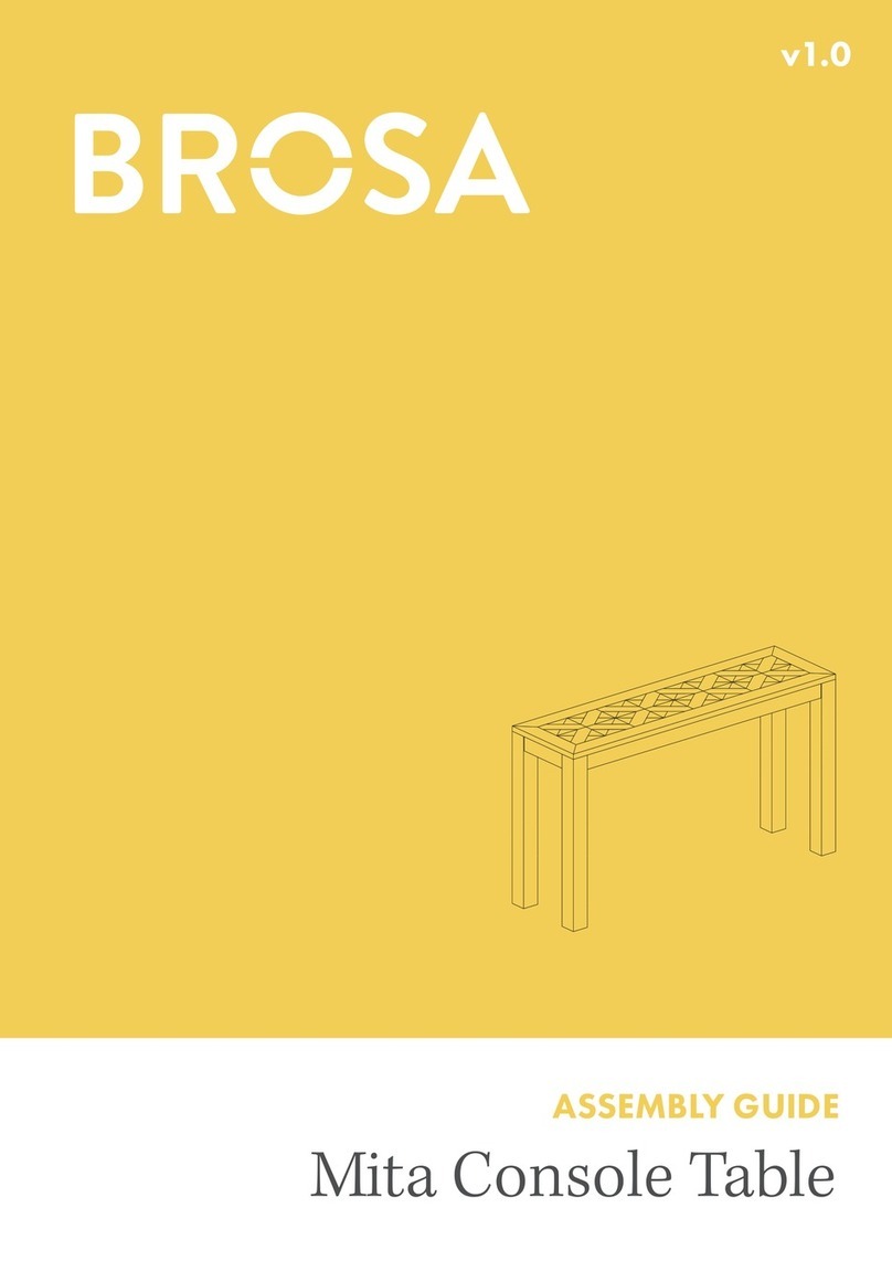 BROSA Mita Console Table Assembly guide BROSA Mita Console Table Assembly guide