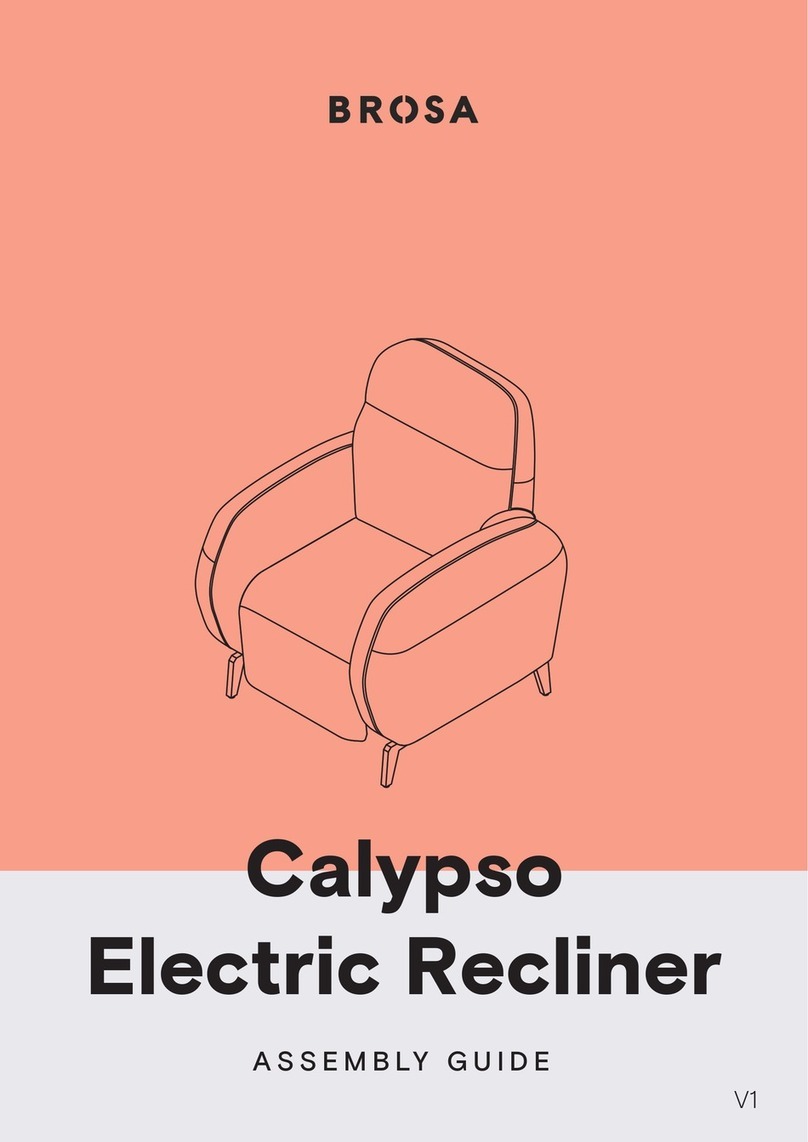 BROSA Calypso Electric Recliner User manual BROSA Calypso Electric Recliner User manual