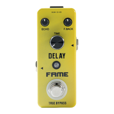 FAME Analog Delay LEF-314 user manual