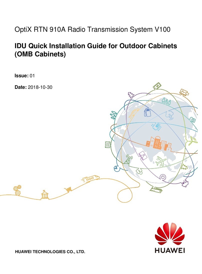 Huawei OptiX RTN 910A V100 Quick installation guide