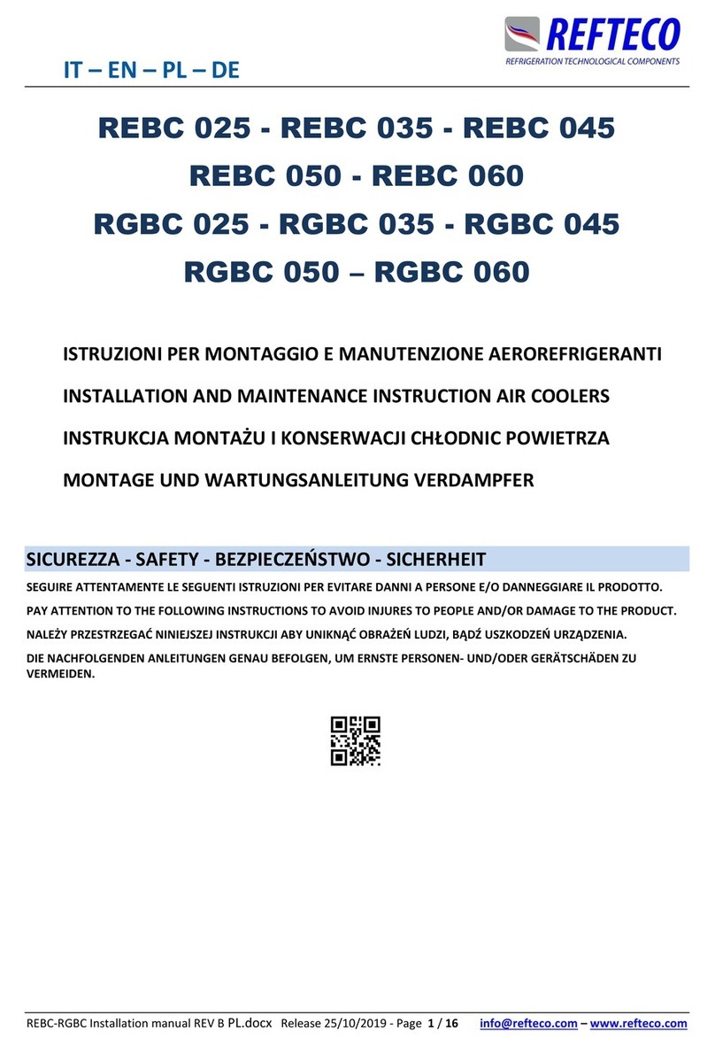 Refteco REBC 025 Technical specifications