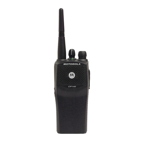 Motorola CP 140 Operating and installation instructions