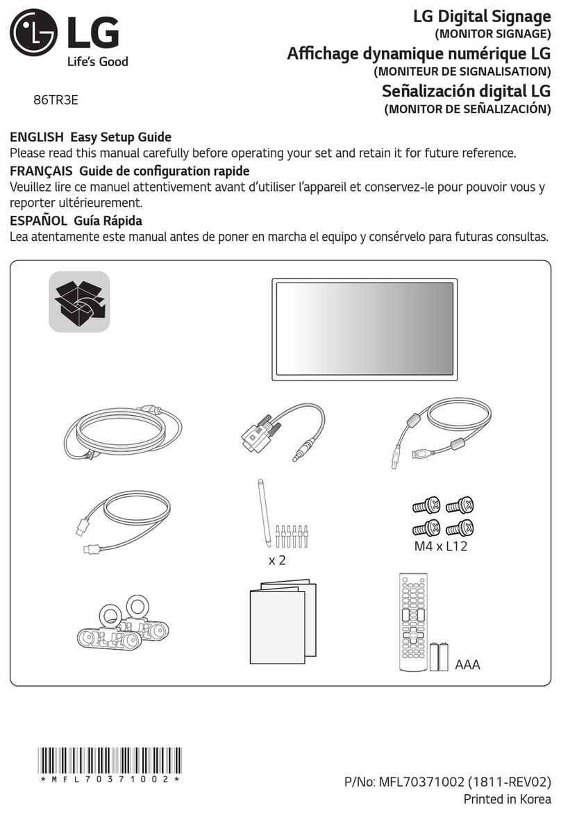 LG 86TR3E Easy setup guide