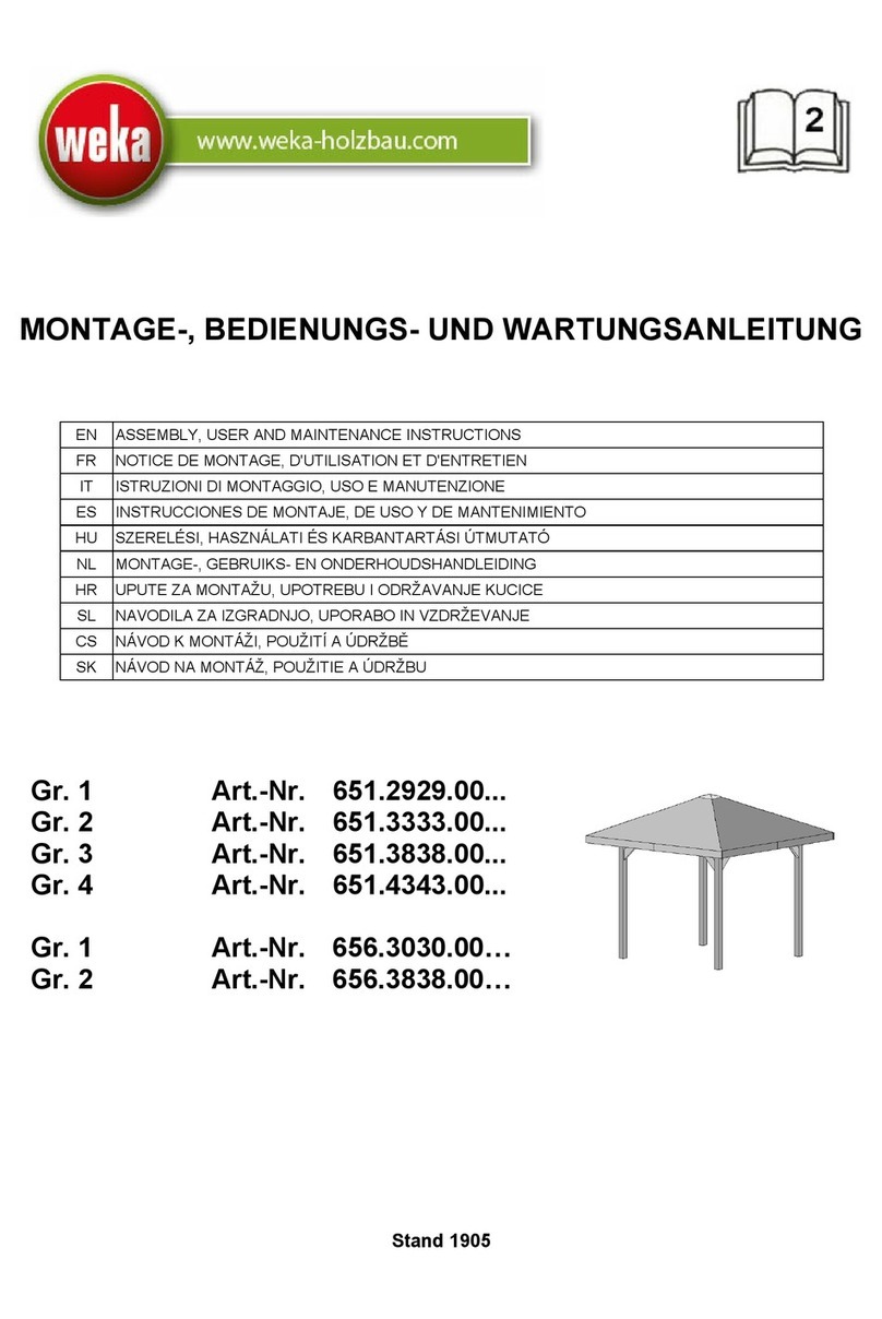 Weka 651.2929.00 Series ASSEMBLY, USER AND MAINTENANCE INSTRUCTIONS