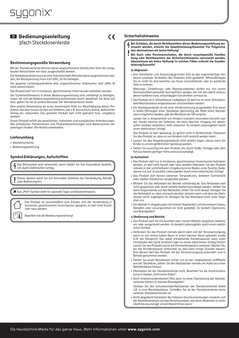 Sygonix 551695 operating instructions