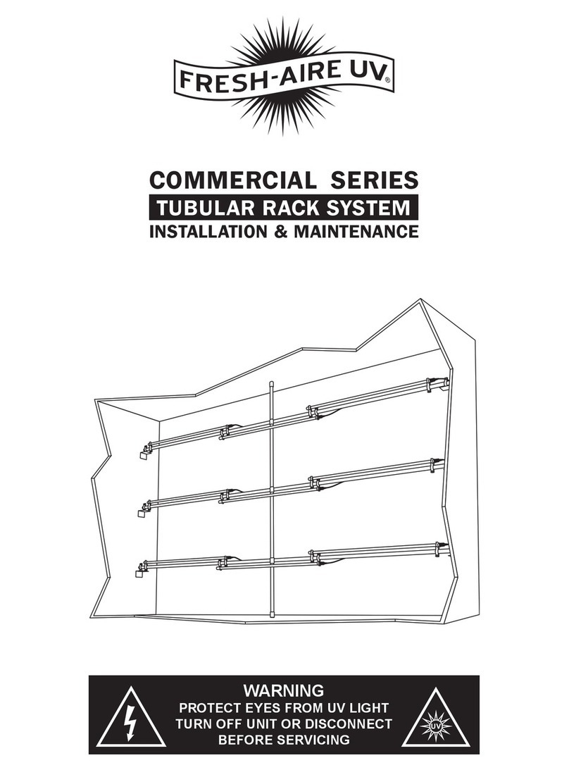 Fresh-Aire UV COMMERCIAL Series Installation & maintenance