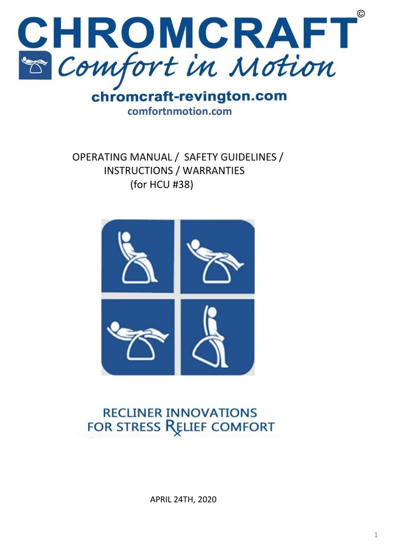 Chromcraft HCU 38 operating manual