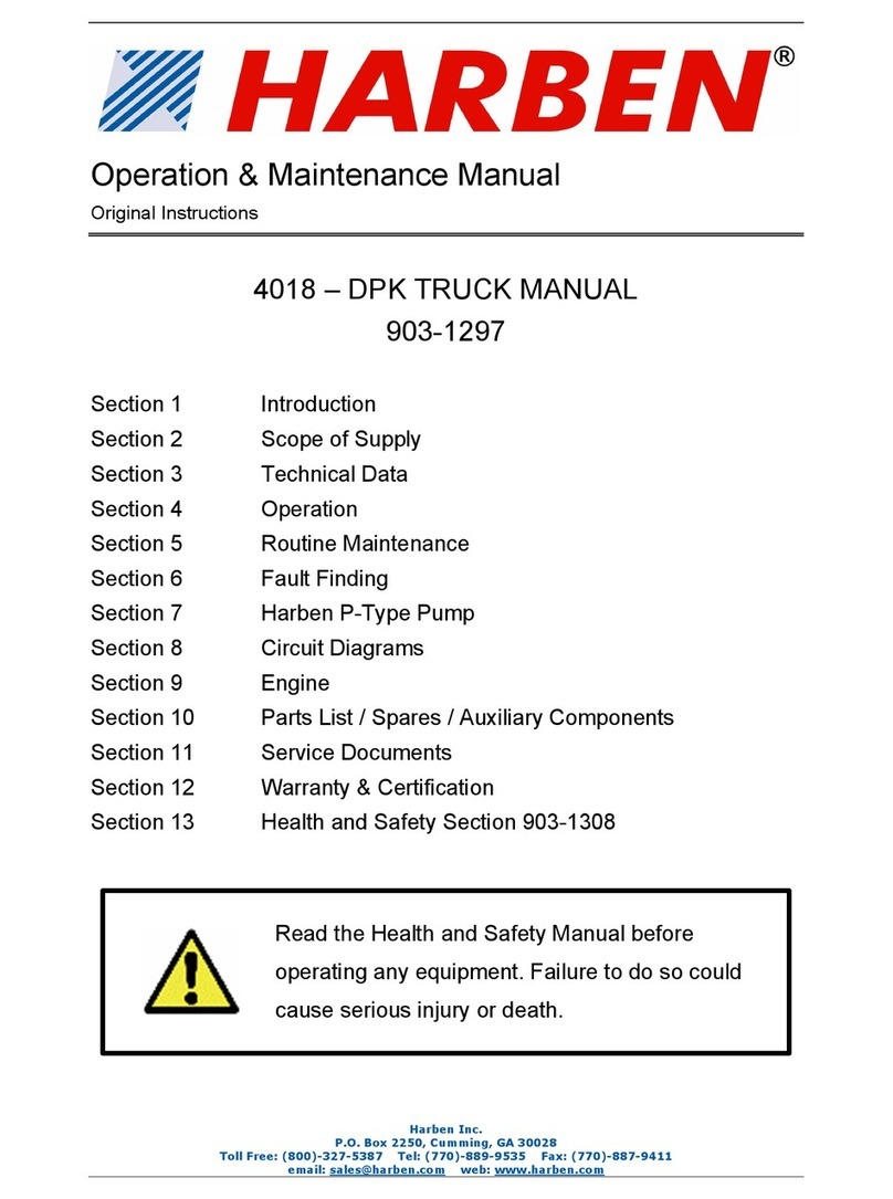 HARBEN 4018 DPK Operation & maintenance manual