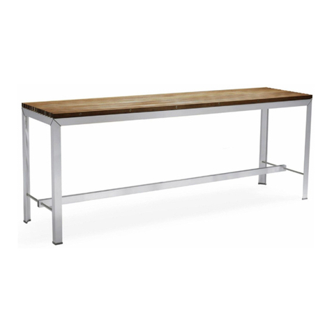 Extremis EXTEMPORE TABLE EXTRA HIGH User manual