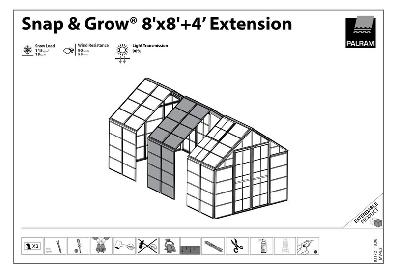 Palram Snap & Grow 8' Series User manual