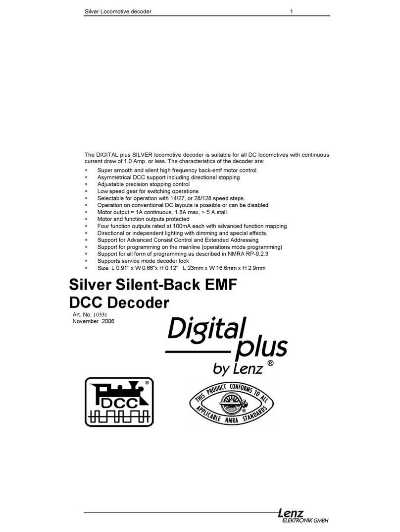 Lenz Elektronik Digital plus Silver 10331 manual Lenz Elektronik Digital plus Silver 10331 manual