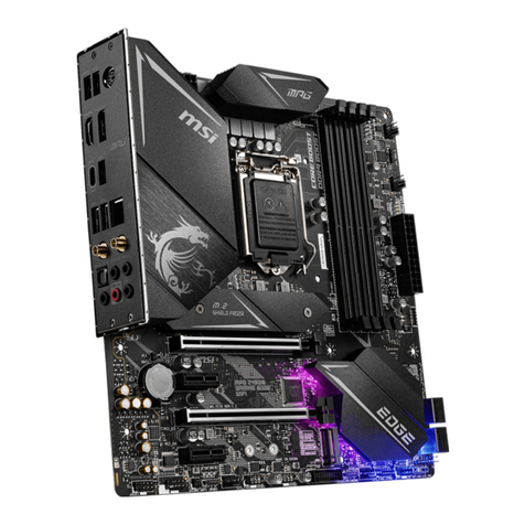 MSI MPG Z490M GAMING EDGE WIFI User manual