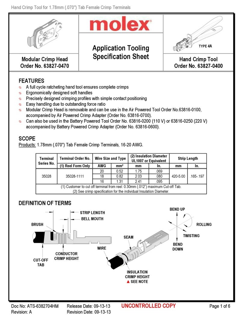 molex 63827-0470 User manual