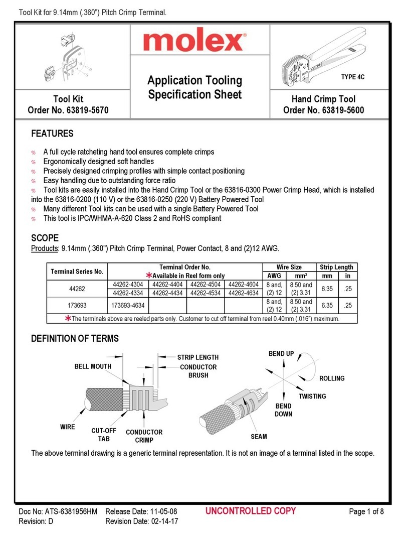 molex 207129 Series Specification sheet