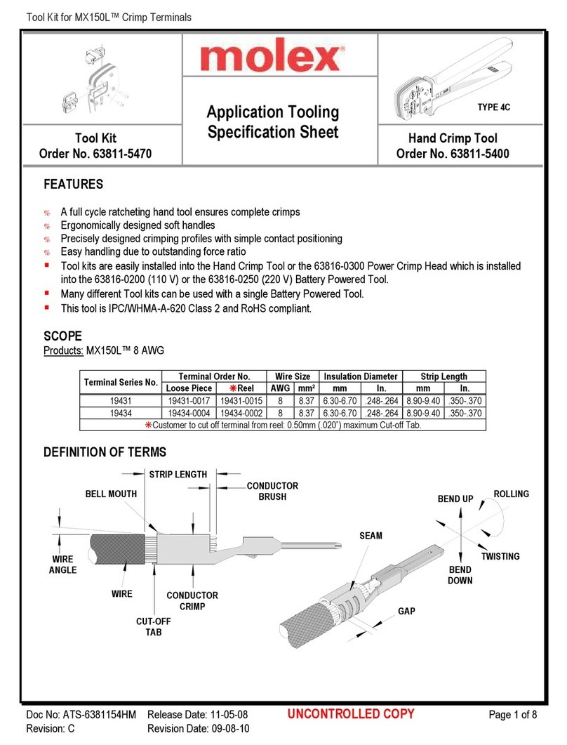molex 207129 Series Specification sheet molex 207129 Series Specification sheet