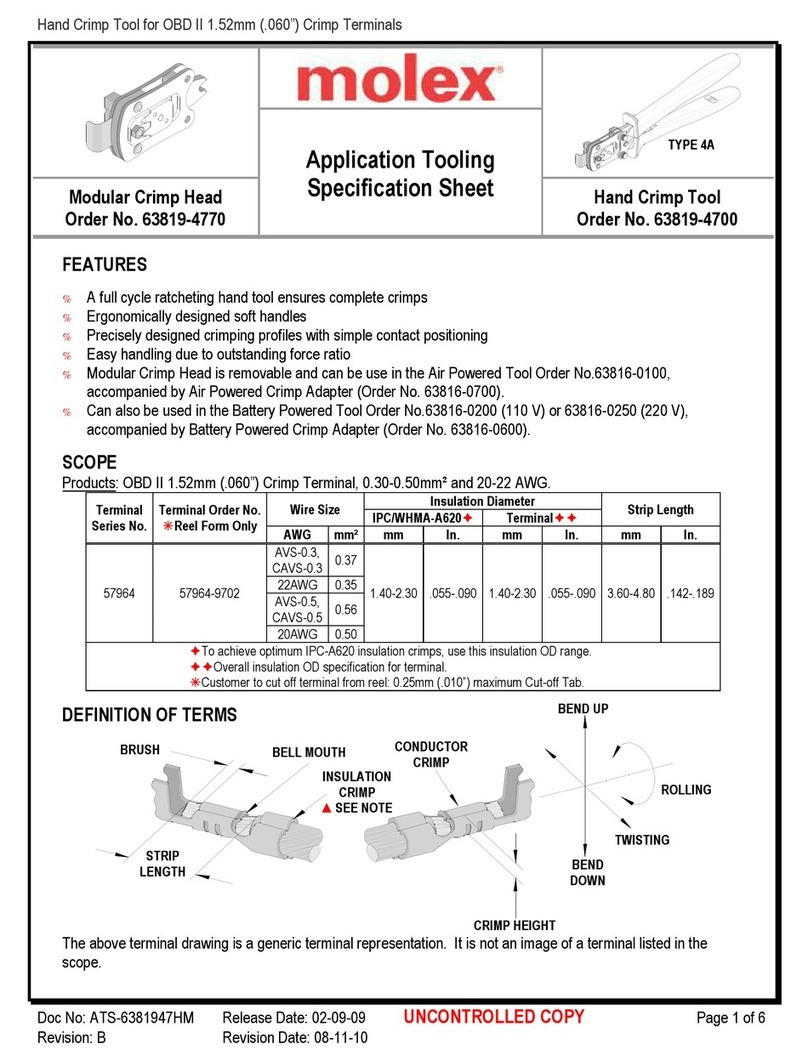 molex 207129 Series Specification sheet