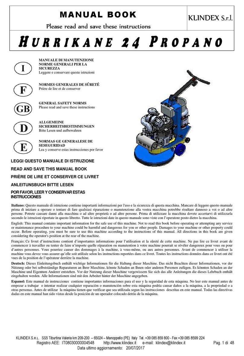 KLINDEX HURRIKANE 24 PROPANO Manual book