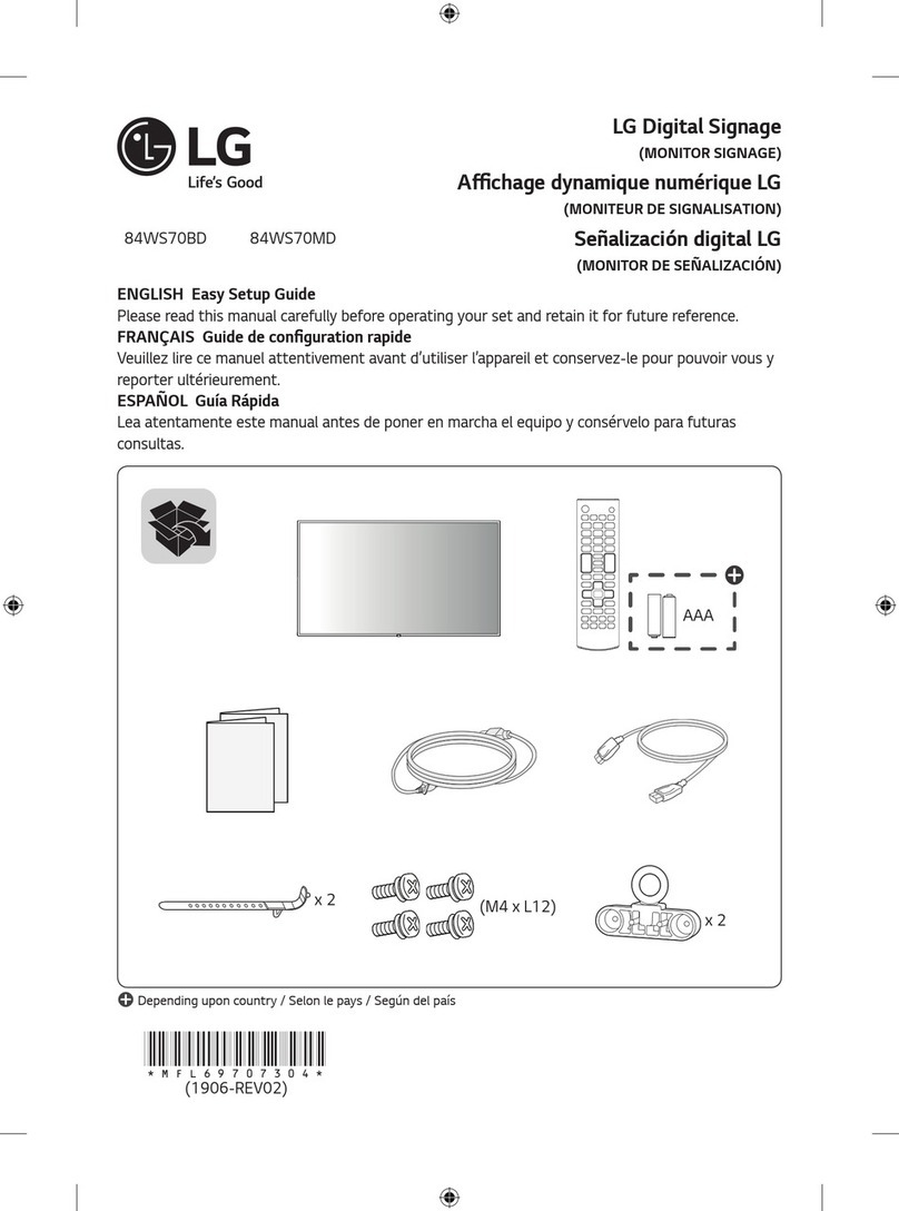 LG 84WS70BD Easy setup guide